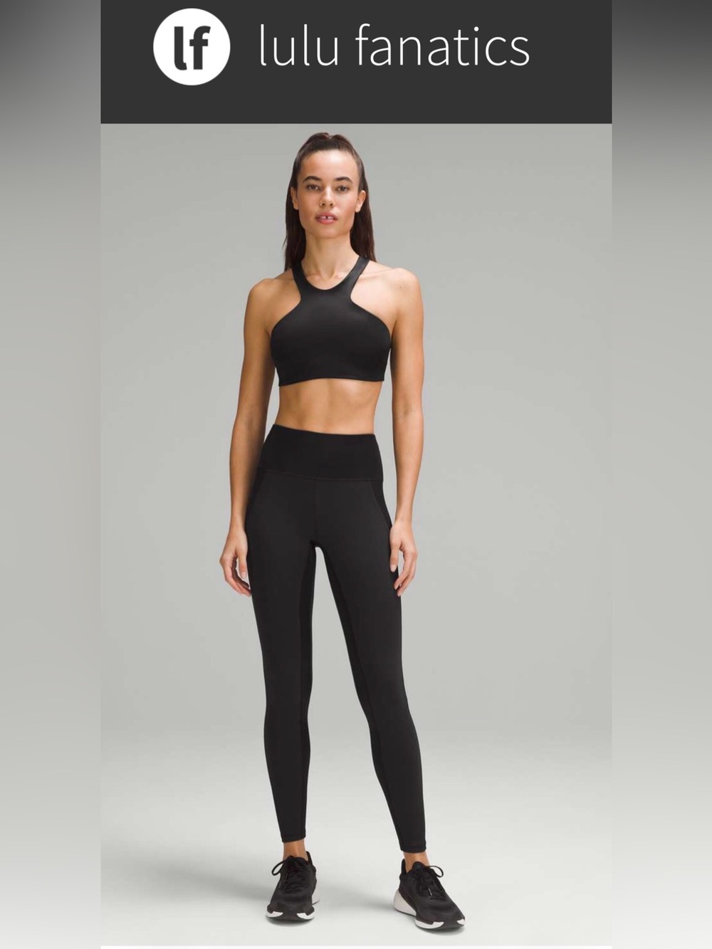 •LULULEMON•BLACK WUNDER TRAIN HI-RISE 28” INSEAM SATIN PANEL LEGGINGS SIZE 8